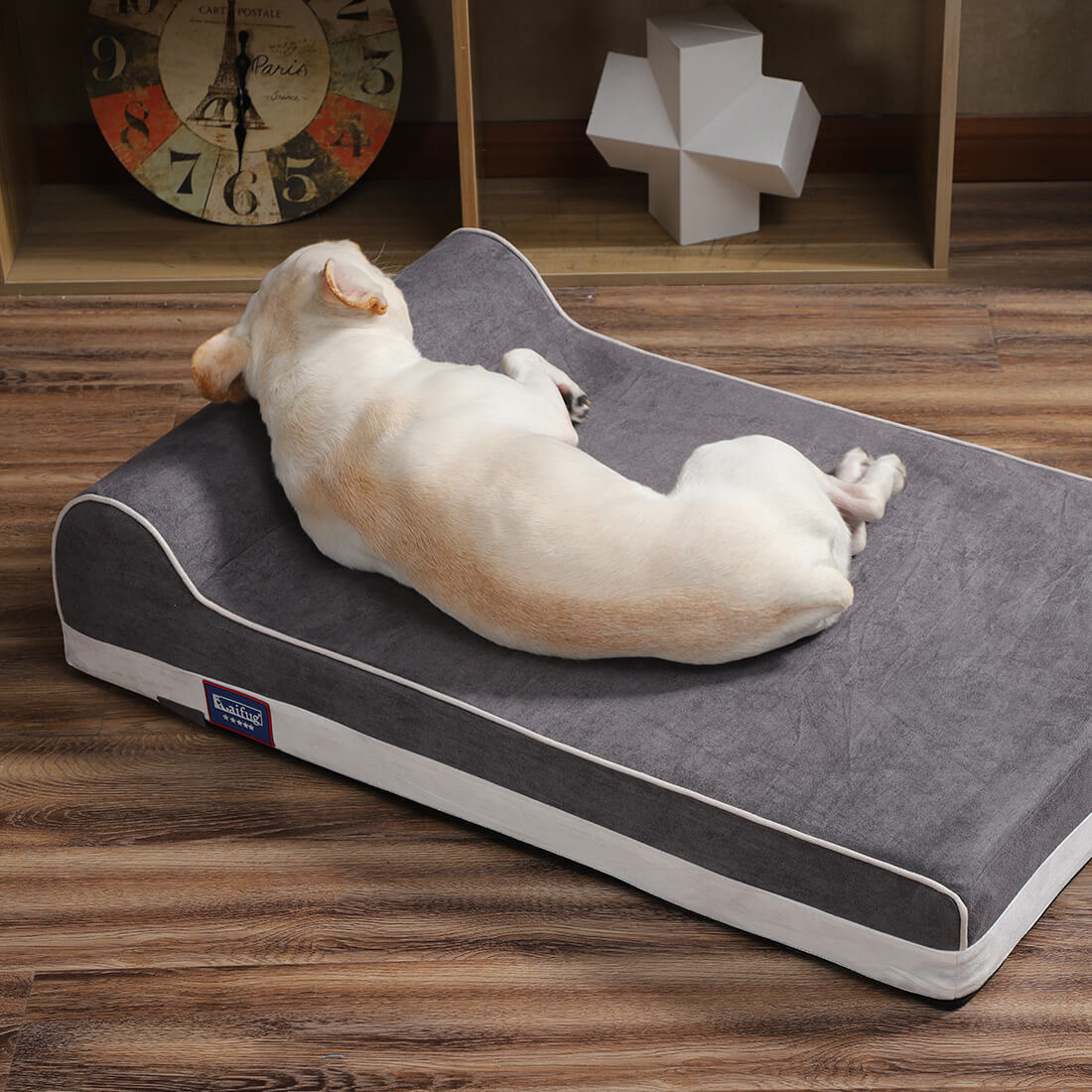 Single Pillow Orchid Dog Bed