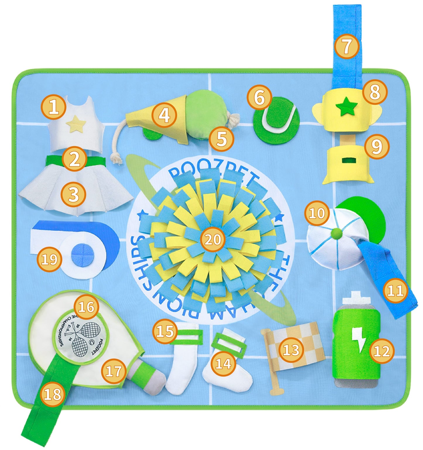 Tennis Court Snuffle Mat